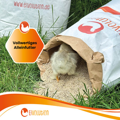 Bio Aufzucht- und Mastfutter mit Oregano-Öl "Vollwertiges Alleinfutter"