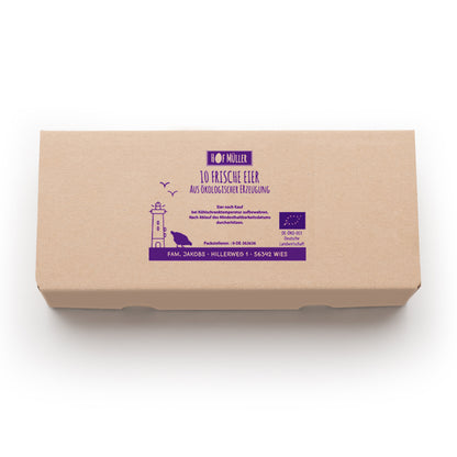 Stempel für Eierschachteln 10er EckPack, violett