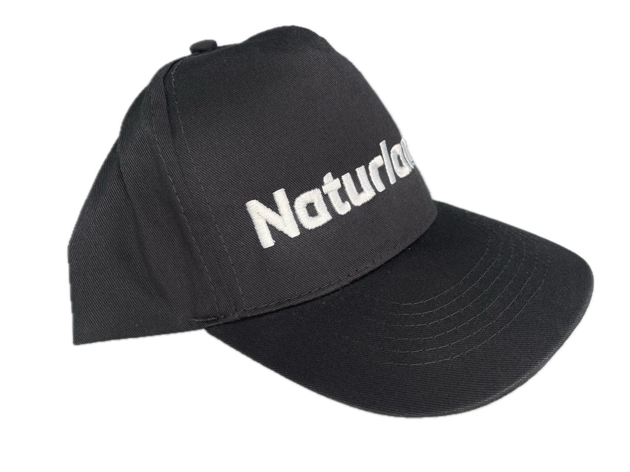 Naturland Bio-Baumwollkappe schwarz - Stilvoll und Nachhaltig, Seitenansicht