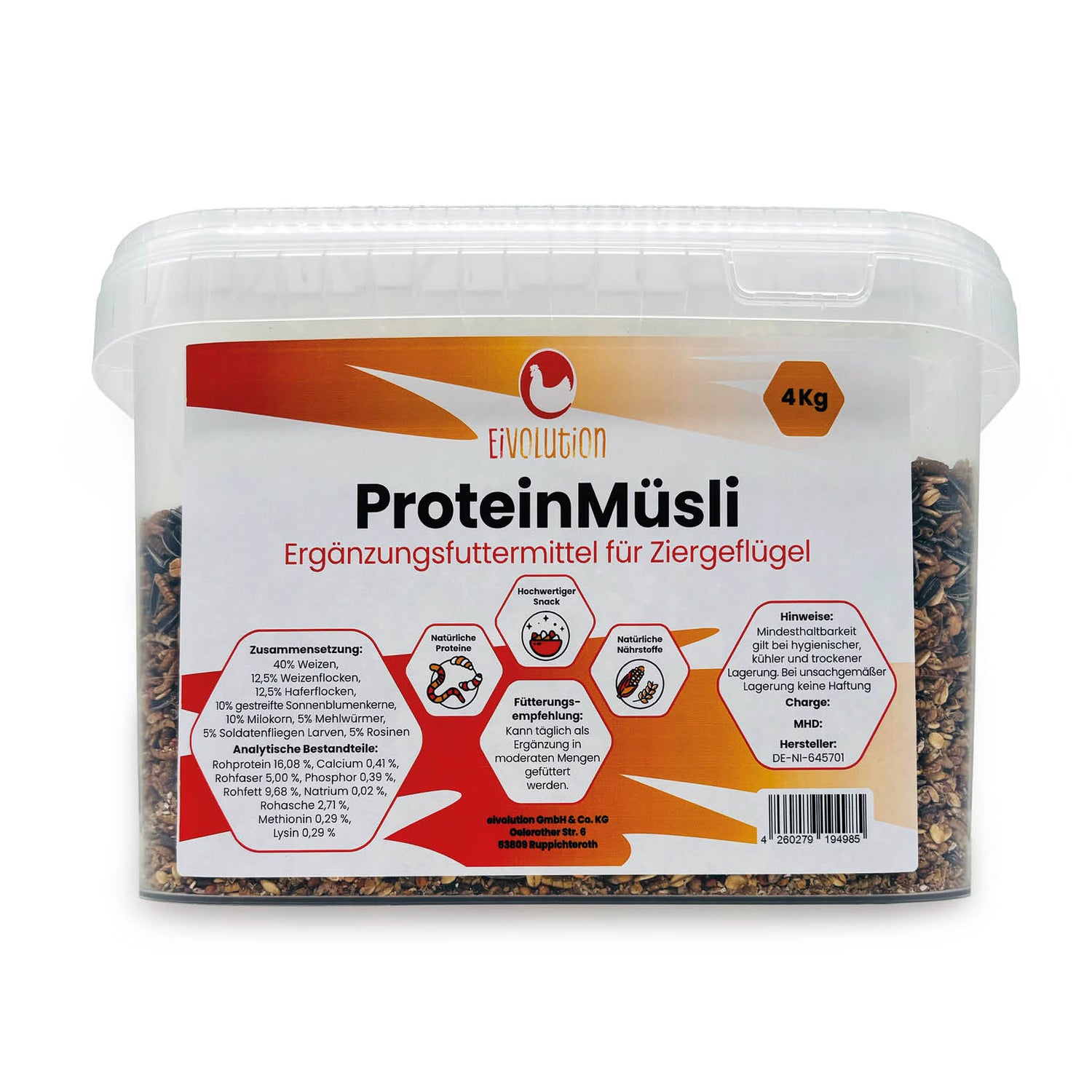 ProteinMüsli, im Eimer