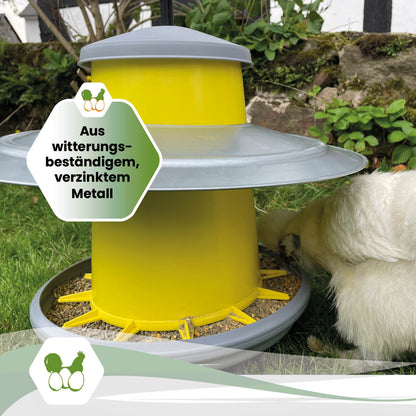 Regenschutz aus Metall für 5 kg Futterautomaten