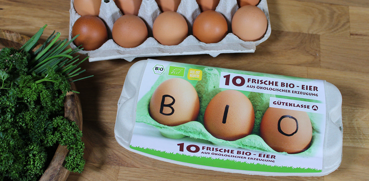 Kategoriebanner Eierschachteln "Biohaltung"