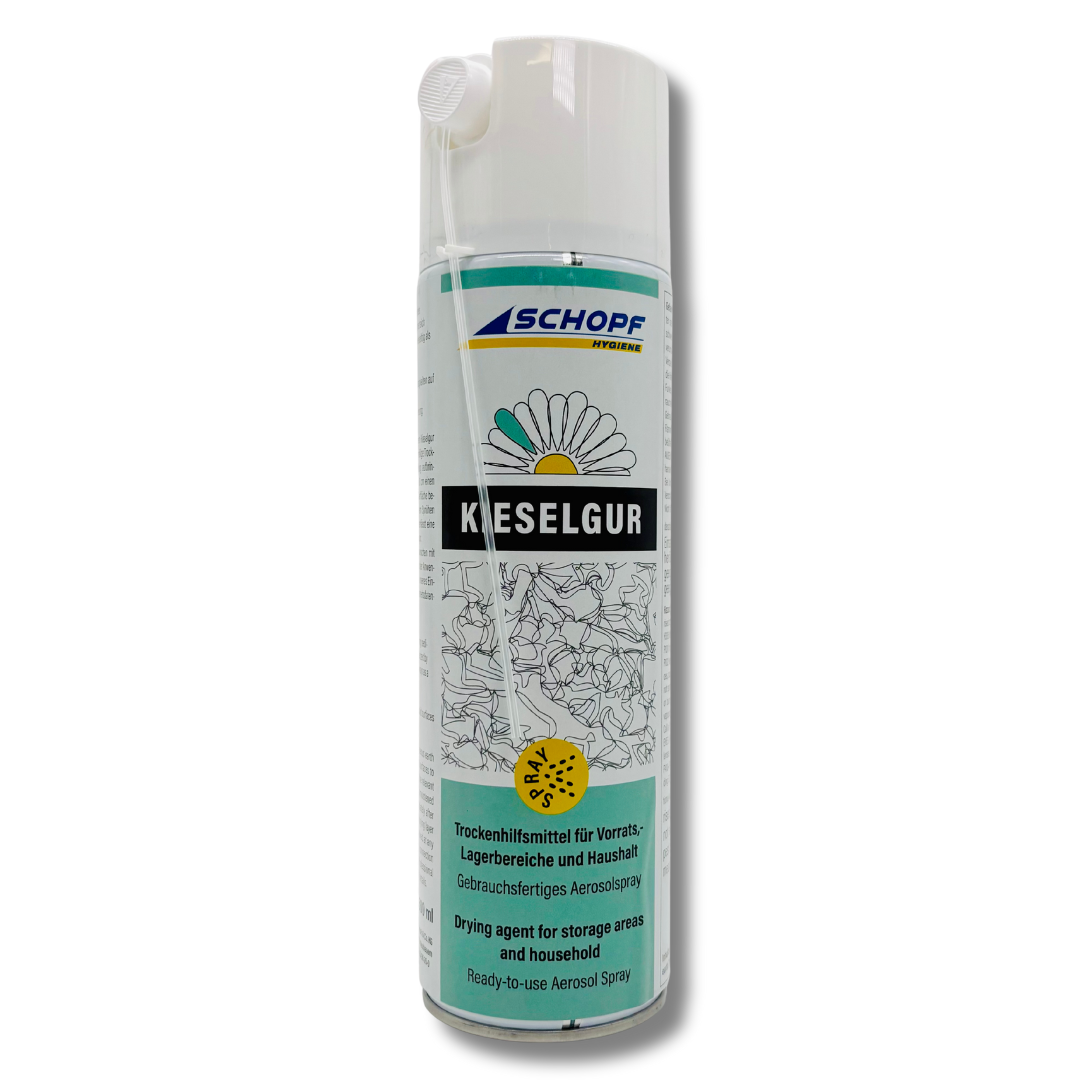 Schopf Kieselgur Spray – Natürliches Trockenhilfsmittel für Stallhygiene