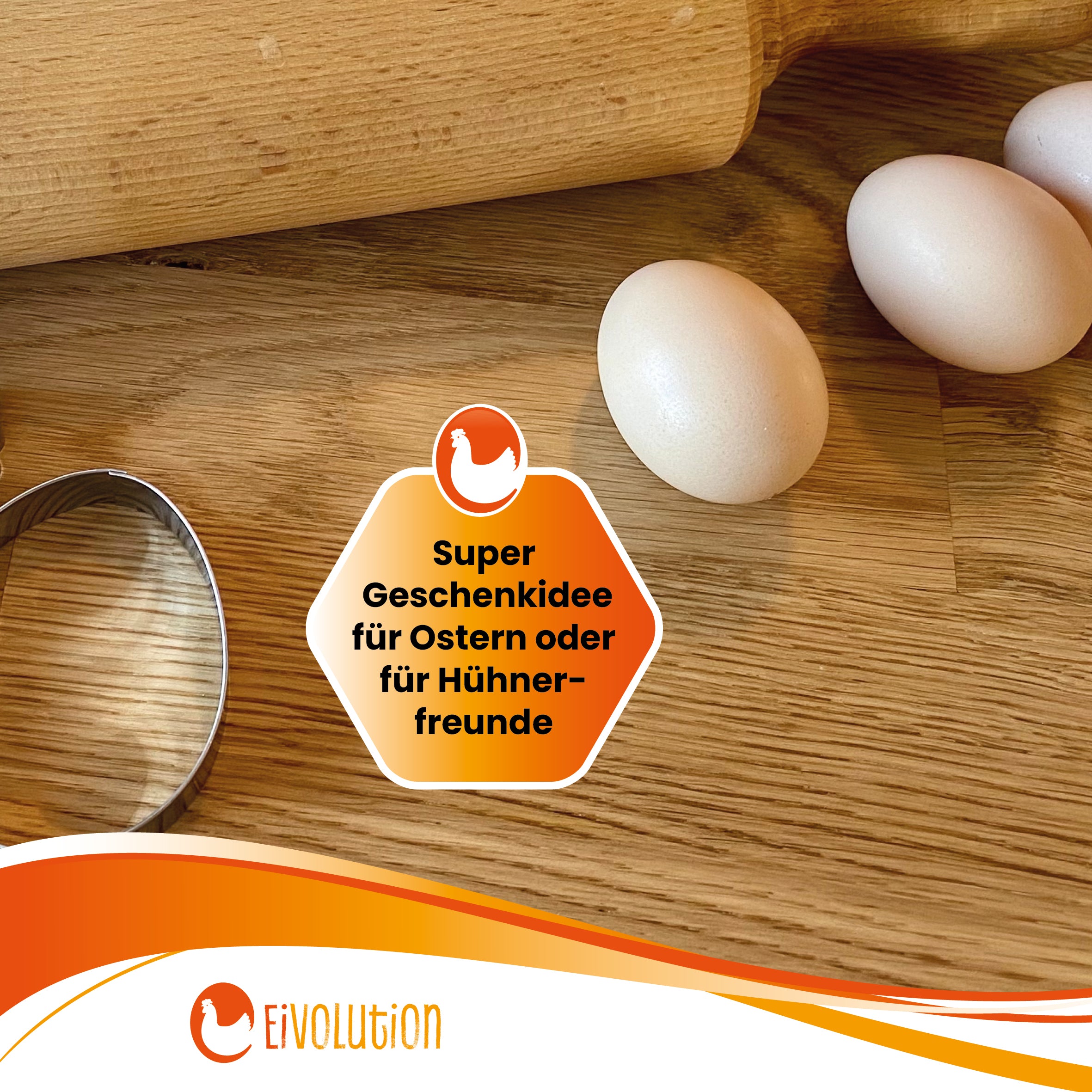 Keksausstecher Ei "Super Geschenkidee für Ostern oder für Hühnerfreunde"