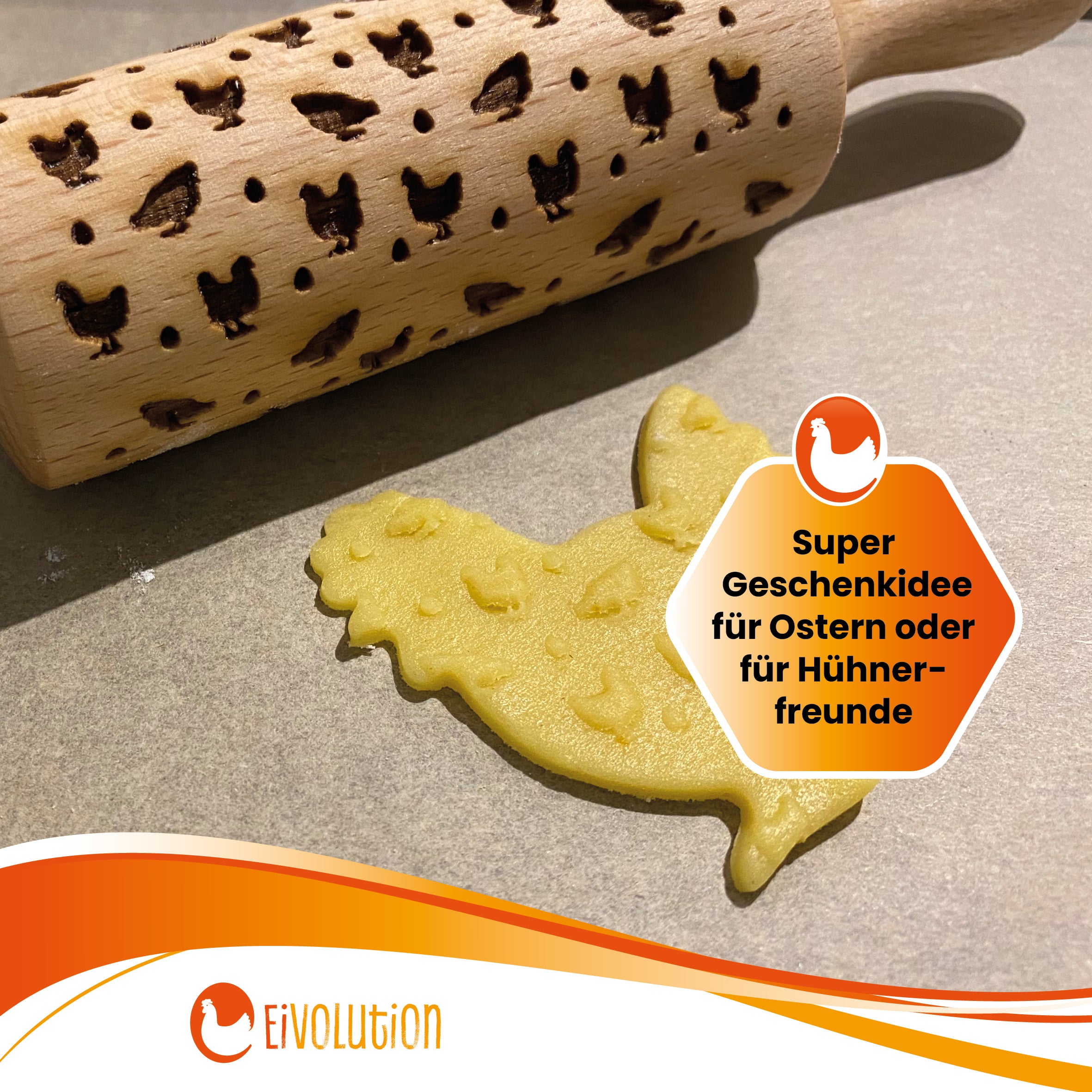 Keksausstecher Hahn "Super Geschenkidee für Ostern oder für Hühnerfreunde"