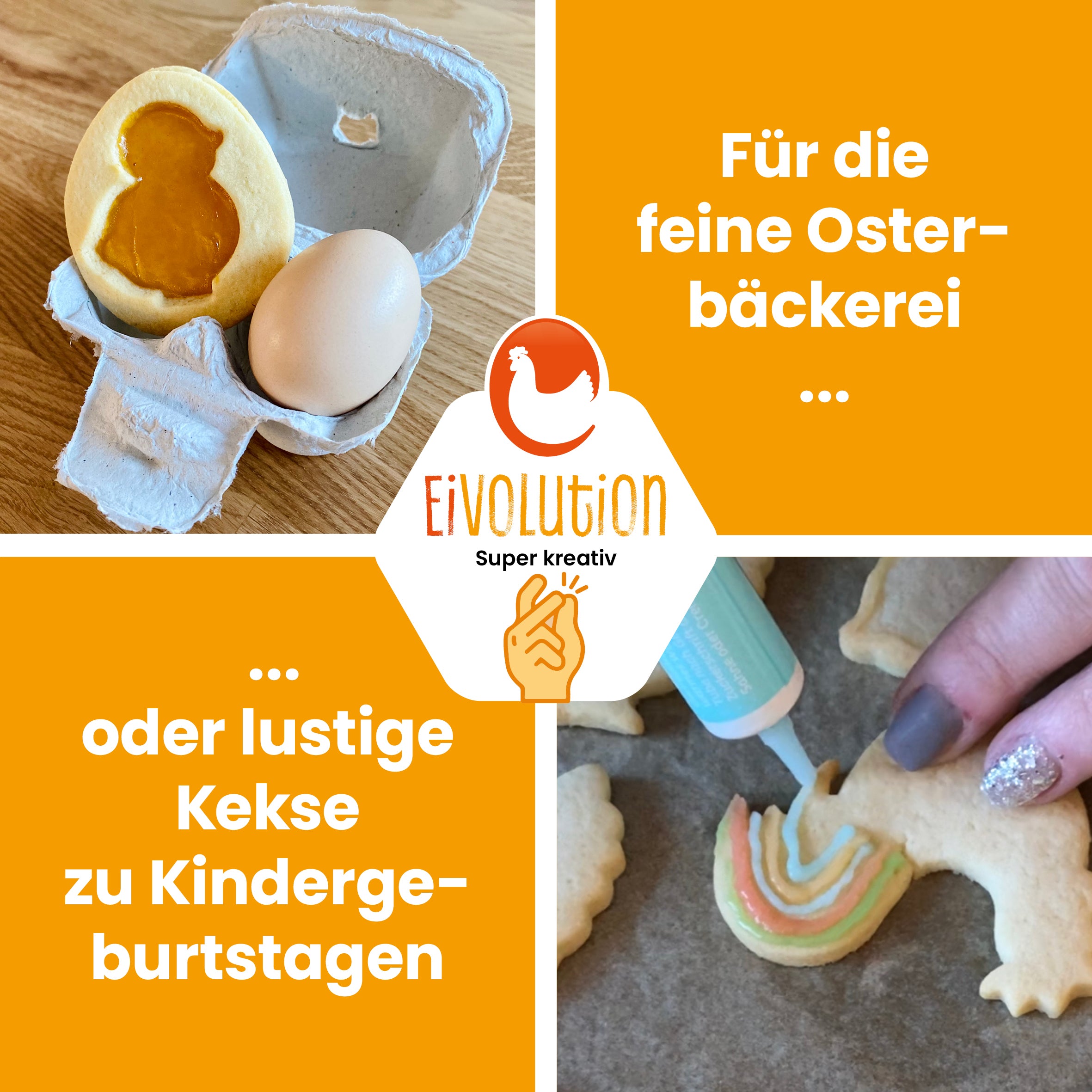 Keksausstecher Huhn – für selbstgemachte Osterkekse, aus Edelstahl