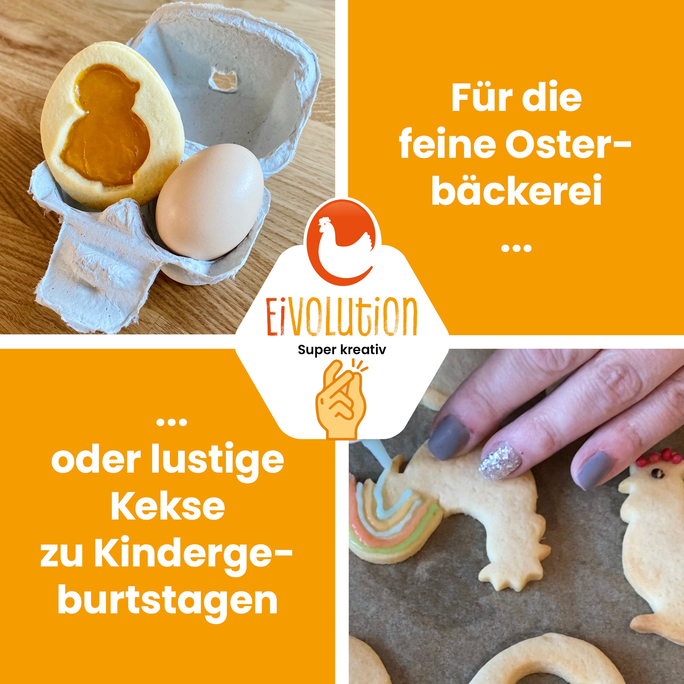 Keksausstecher Küken "Für die feine Osterbäckerei oder lustige Kekse zu Kindergeburtstagen"