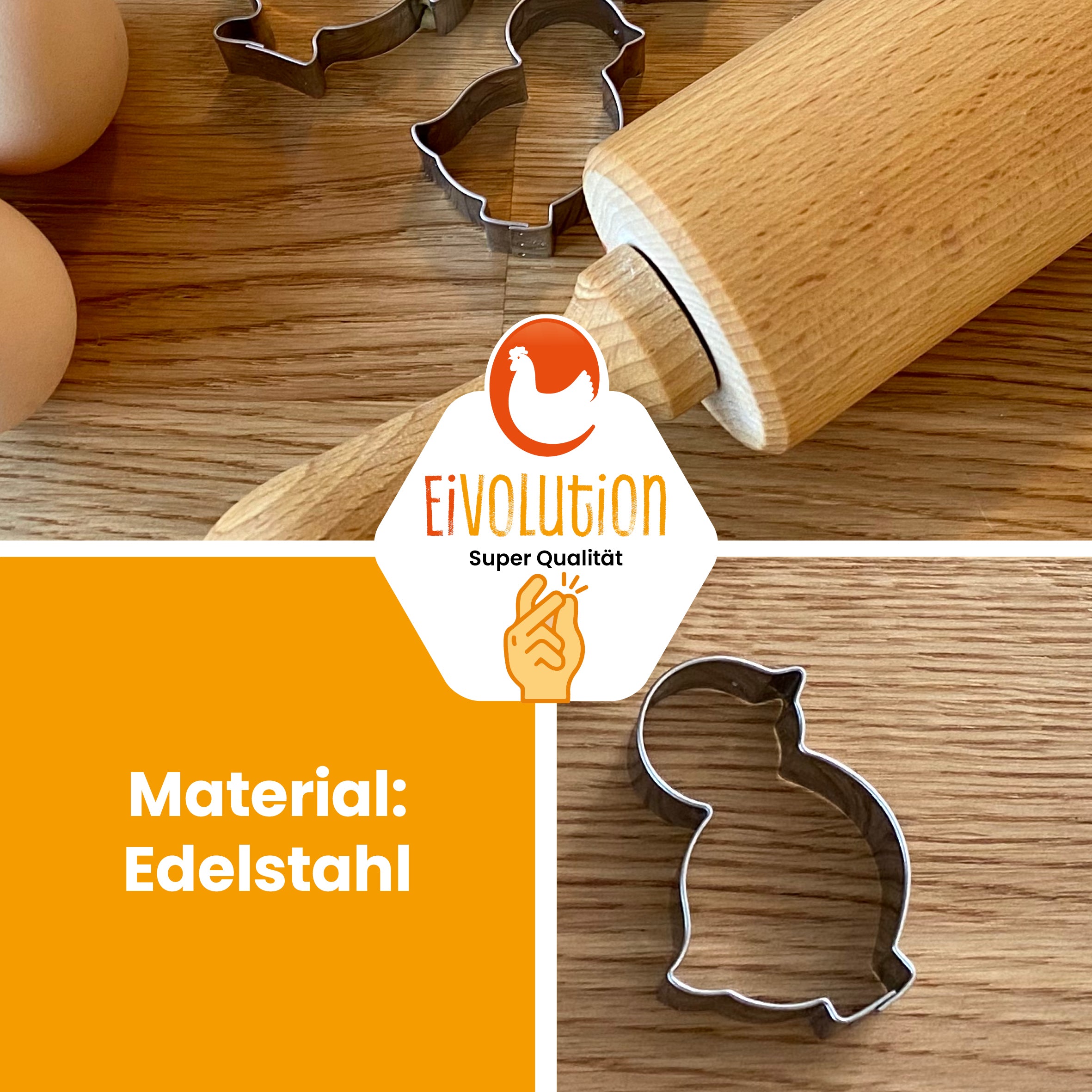 Keksausstecher Küken "Material: Edelstahl"