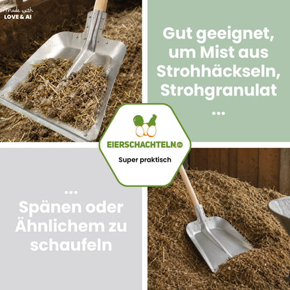 Stabile Alu-Schaufel zum Misten