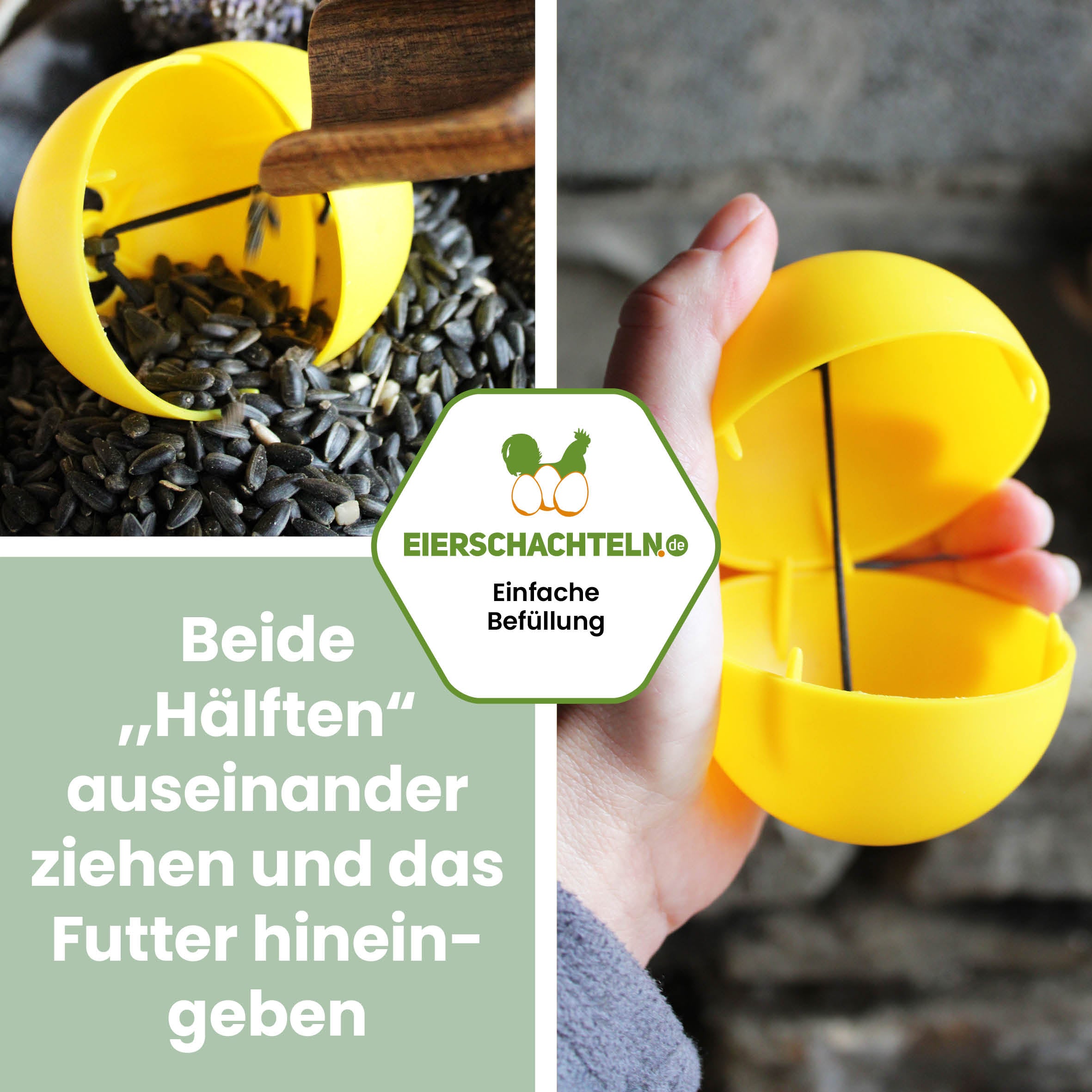 Snackball für Hühner und Puten – Futterball / Beschäftigungsspielzeug