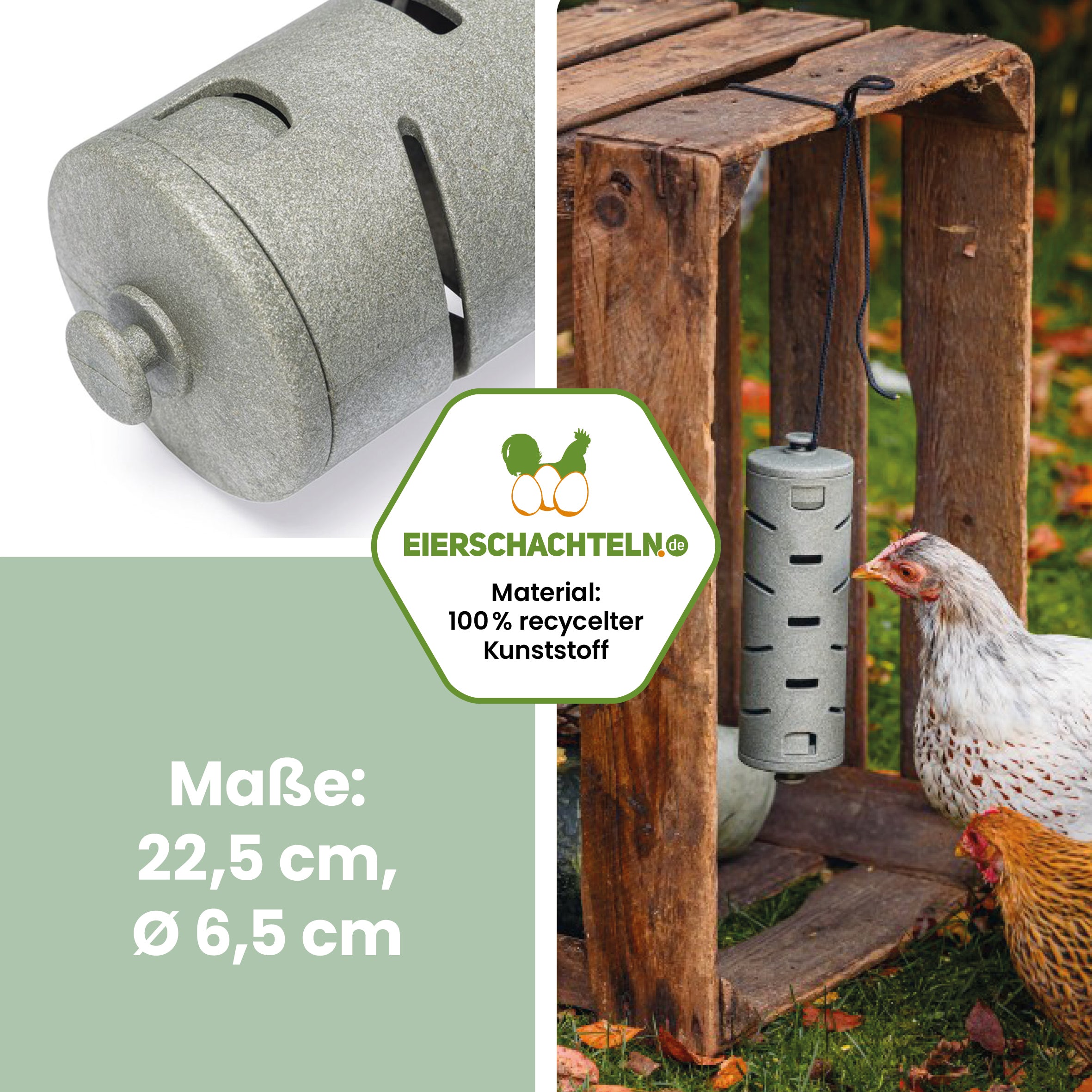 Snackroller Beeztees eco friendly, Ø 6,5 cm "Maße: 22,5 cm, Ø 6,5 cm"