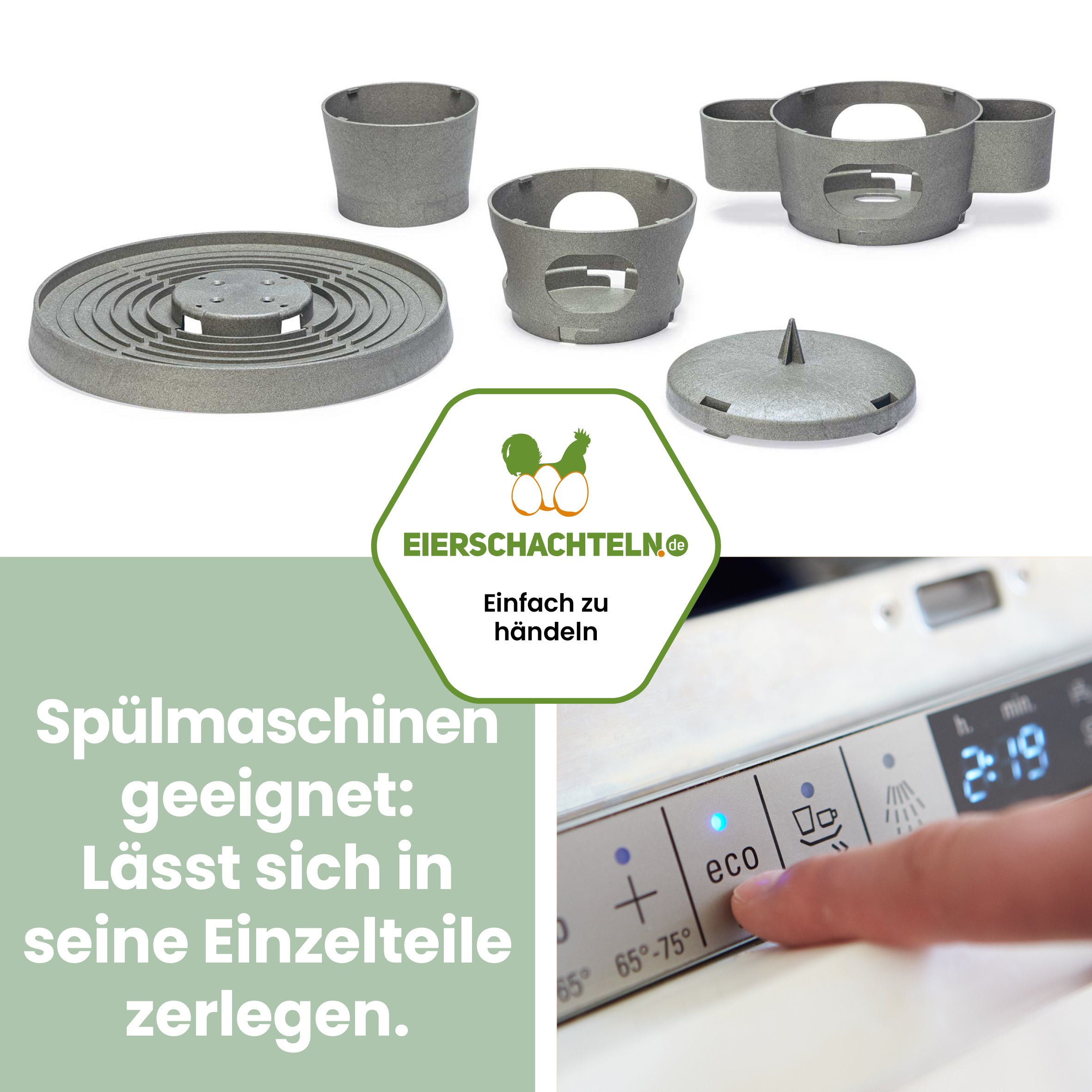 Snackturm Beeztees eco friendly "Spülmaschinen geeignet: Lässt sich in seine Einzelteile zerlegen."