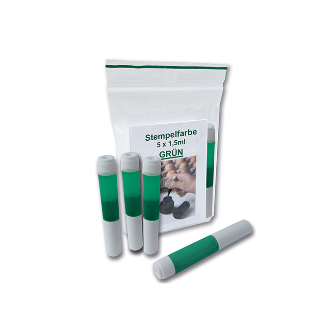 Stempelfarbe Eggid Eierstempel grün