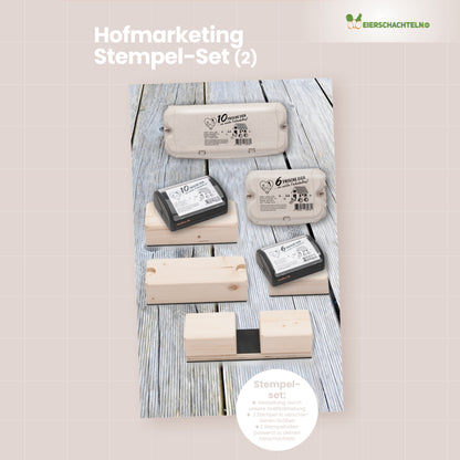Eierschachtel-Stempel Grundausstattung - Komplettset für 2 Stempel