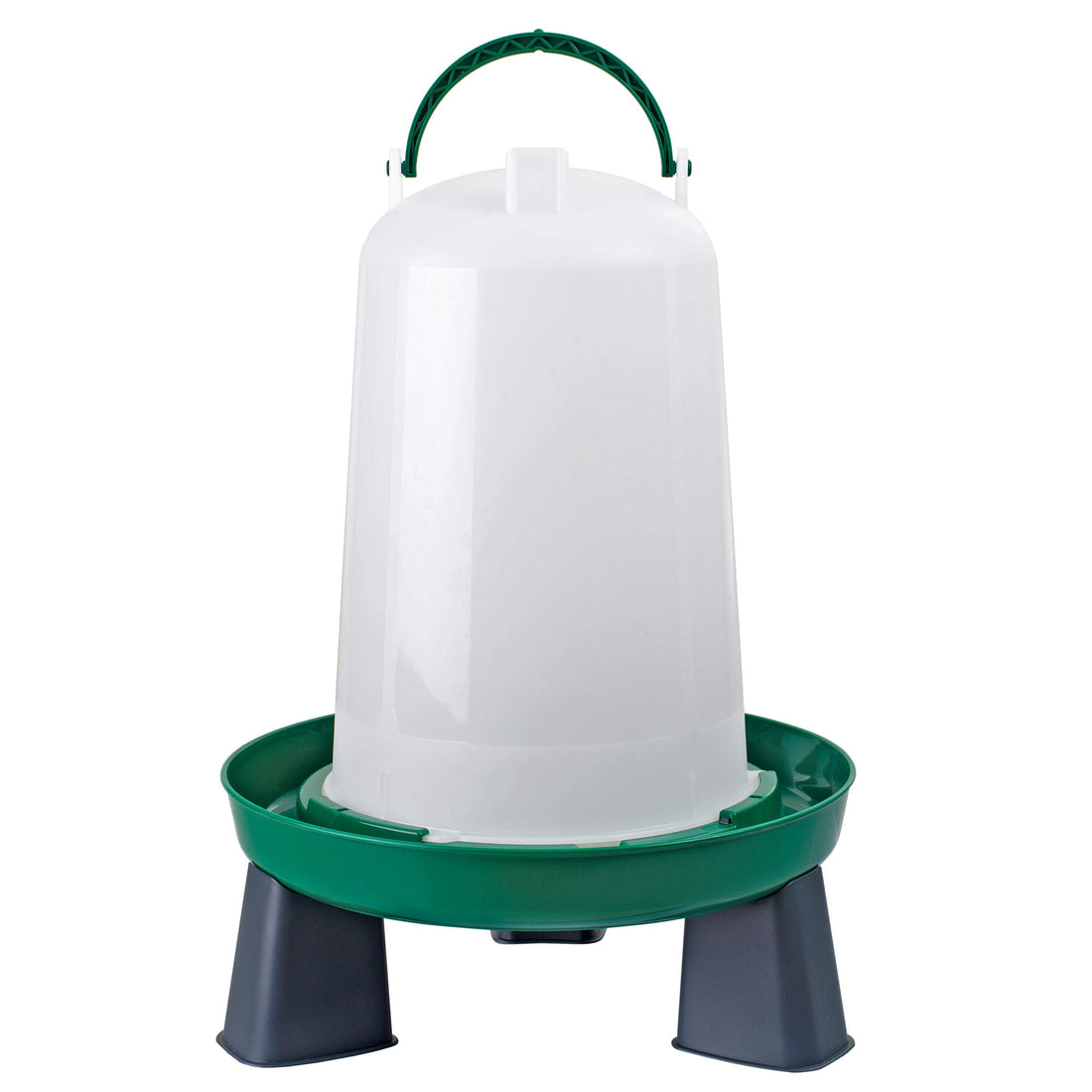 Geflügeltränke mit Füßen 6 Liter grün