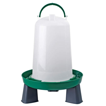 Geflügeltränke mit Füßen 6 Liter grün