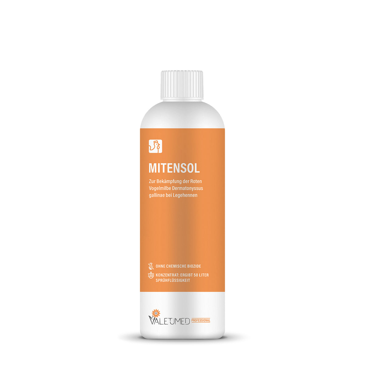 Valetumed Mitensol Konzentrat – Pflanzliches Repellent gegen die Rote Vogelmilbe – 250 ml