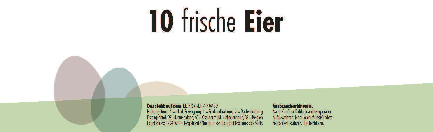 500 Stück Thermoetiketten für 10er Eierschachteln mit individuellem Eindruck – 4 Designvarianten