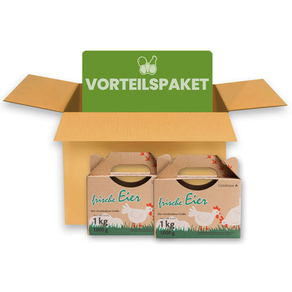 Vorteilspaket 1 kg Eierbox mit Aufdruck