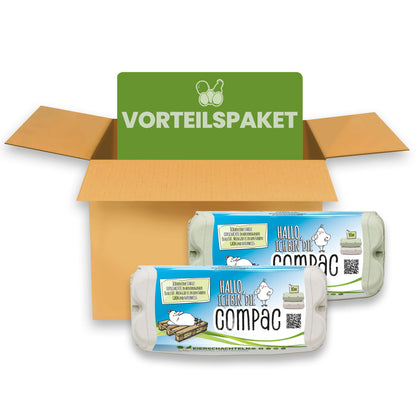 10er ComPac Eierschachteln mit eigenem Etikett - 390 Stück im Vorteilspaket