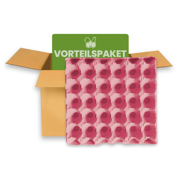 30er Eierpappe Pink – Höckerlage Für Eier S–XL, Stabil Stapelbar, Atmungsaktiv, Für Transport Und Lagerung