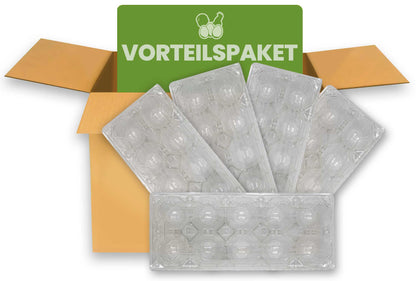 820 Stück 10er PET Eierschachteln, transparent