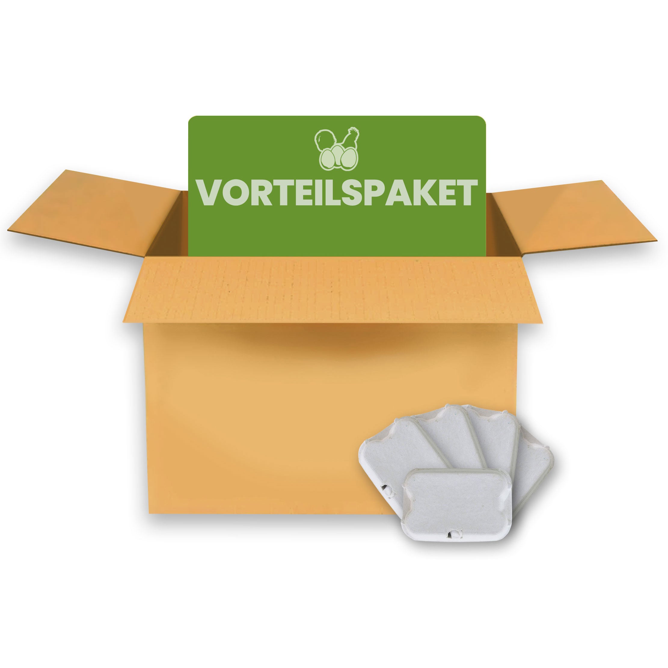 6er Wachteleierschachteln aus Pappe, im Vorteilspaket