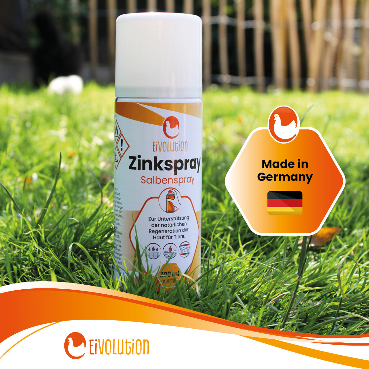 Zinkspray für Hühner u. a. Tiere "Made in Germany" 