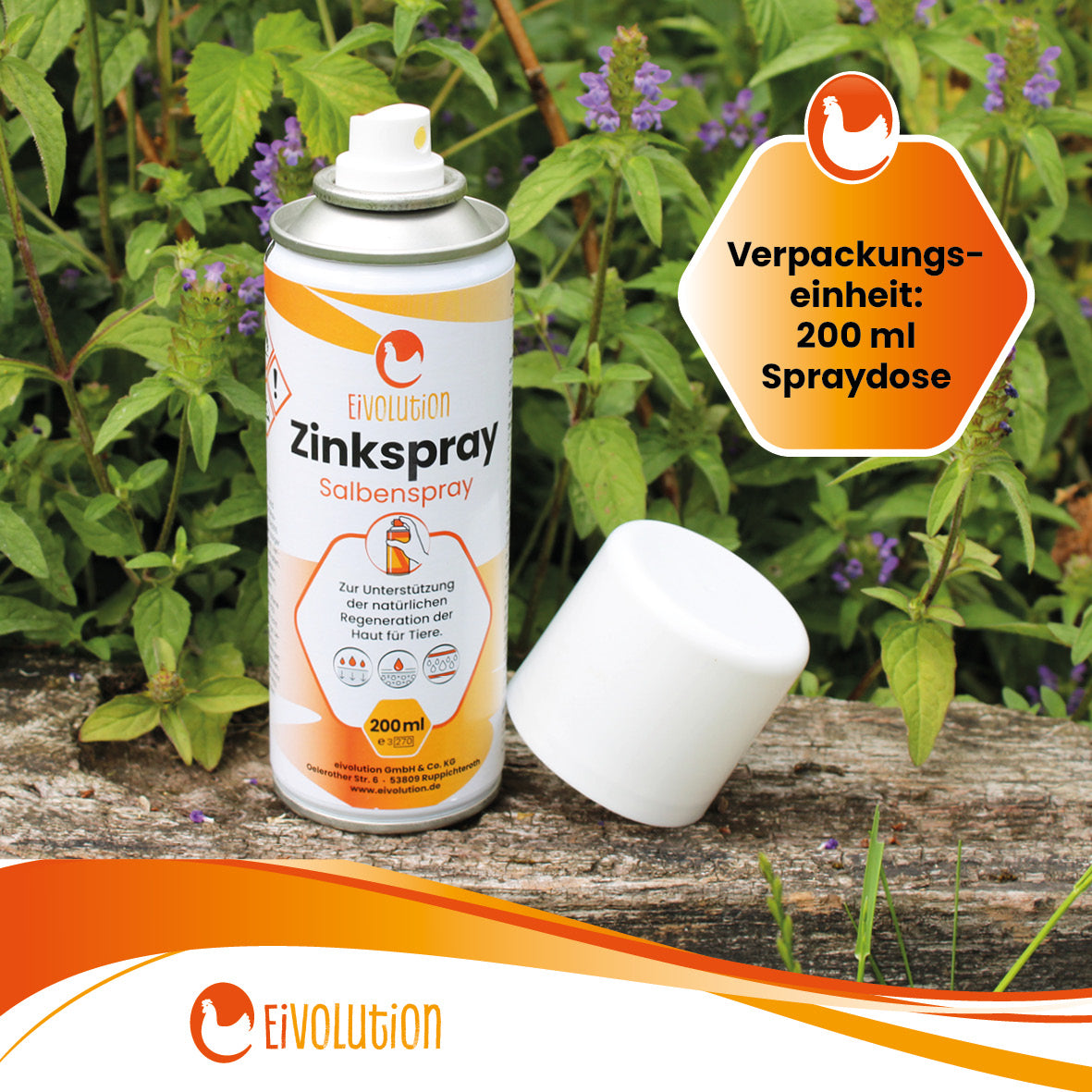 Zinkspray für Hühner u. a. Tiere "Verpackungseinheit: 200ml Spraydose" 