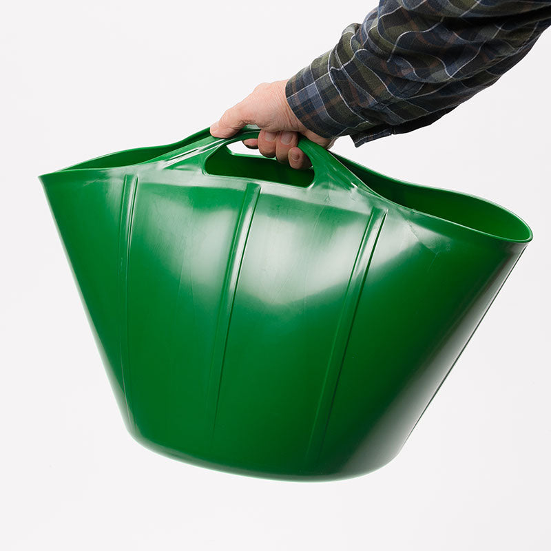 Flexi-Bottich, grün in der Hand 