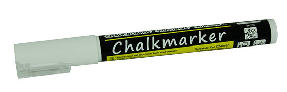 Weißer Kreidemarker 1 mm für Tafelbeschriftung &amp; Kistenschilder