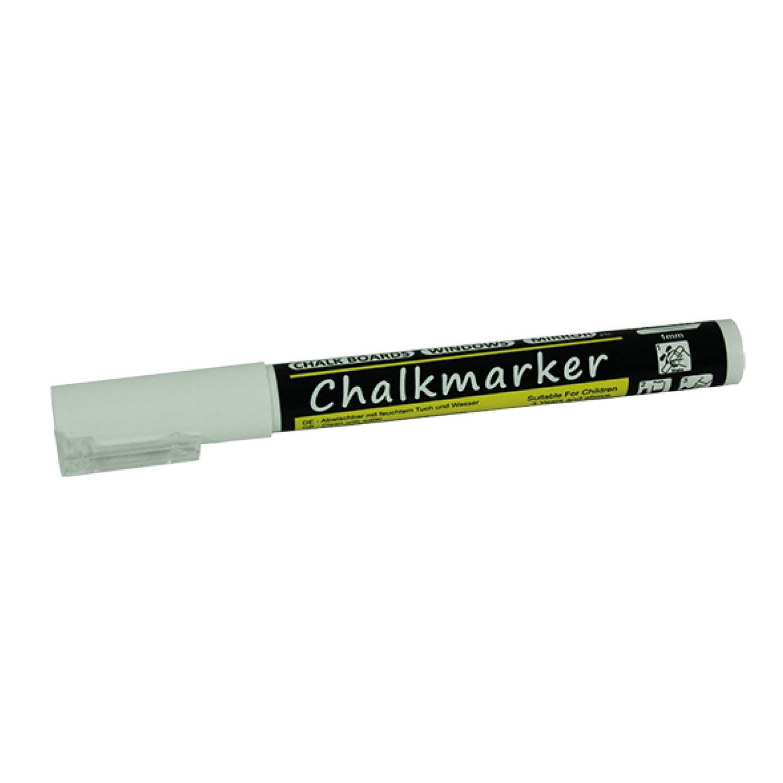 Weißer Kreidemarker 1 mm für Tafelbeschriftung &amp; Kistenschilder
