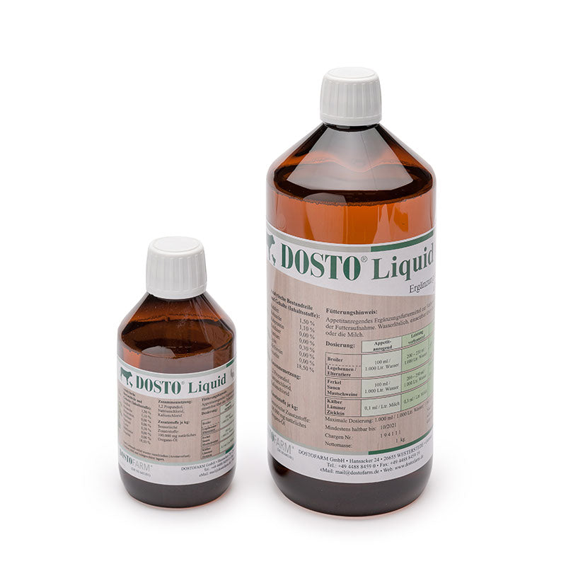 Dosto Liquid - mit 10 % Oregano-Öl zur Verabreichung über die Tränke, 250g und 1kg