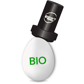 Eierstempel "BIO", mit Ei