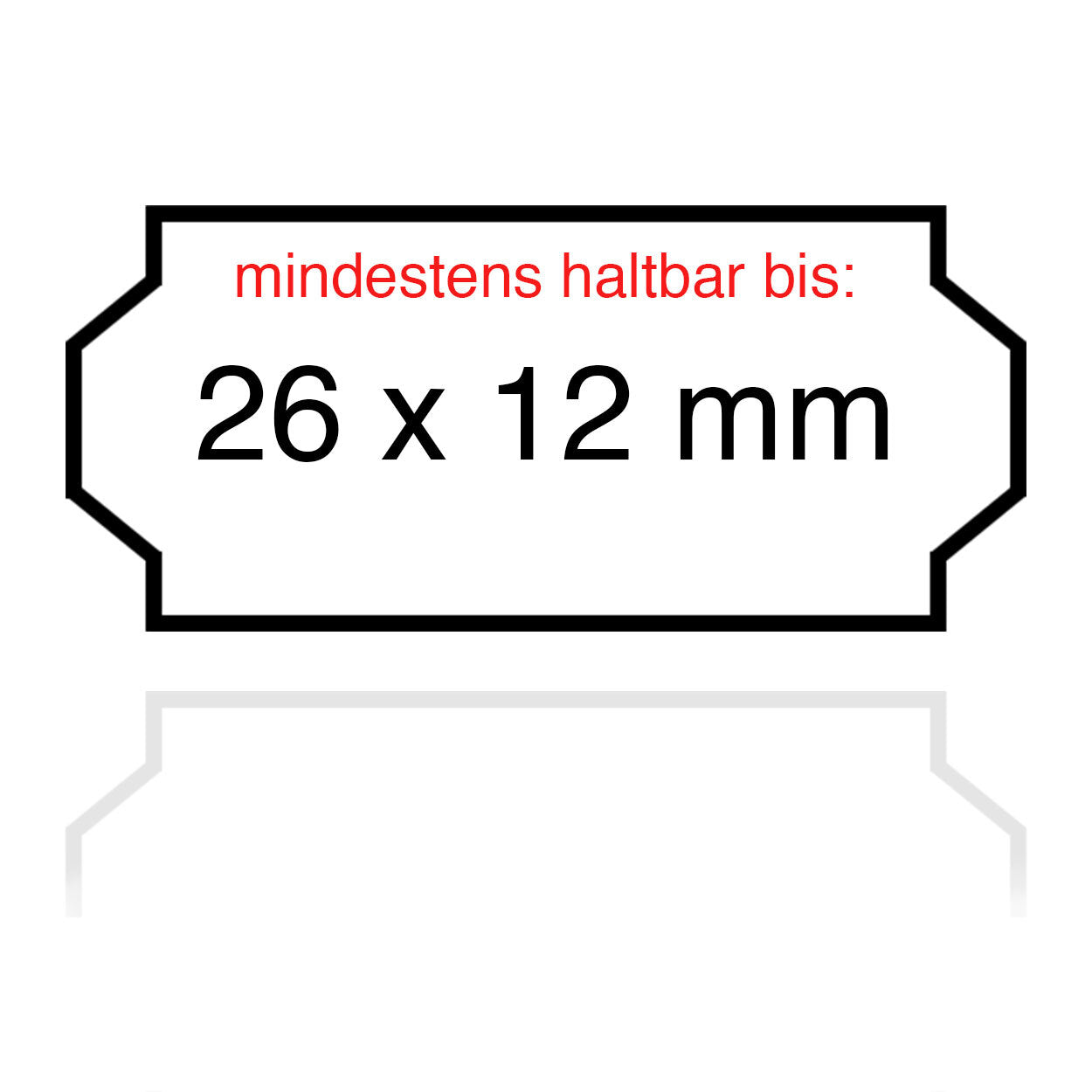 Preisetiketten 26x12 MHD 