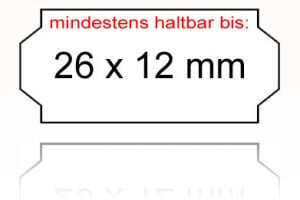 Preisetiketten 26x12 MHD 