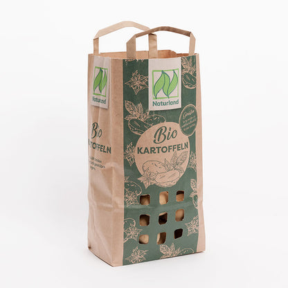 Kartoffel-Papiertragetasche "Naturland" 2 kg, Gefüllt
