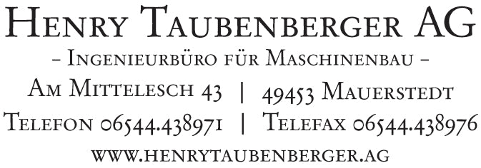 Bürostempel Modell 4 (57 x 20 mm), Beispiel schwarz