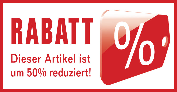 Bürostempel Modell 6 (63 x 33 mm), Beispiel Rot