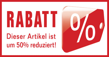 Bürostempel Modell 6 (63 x 33 mm), Beispiel Rot