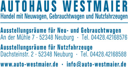 Bürostempel Modell 6 (63 x 33 mm), Beispiel blau