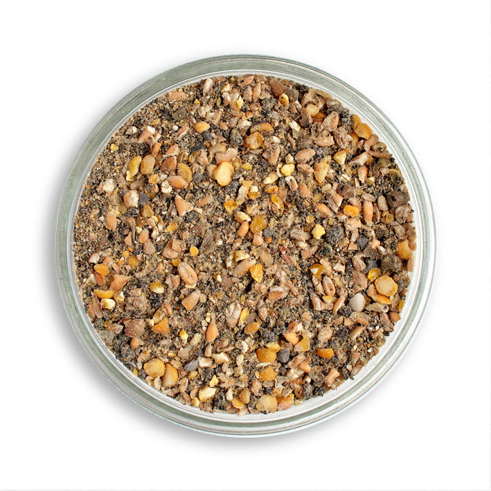 Bio Hühnerfutter Mehl, in der Petrischale