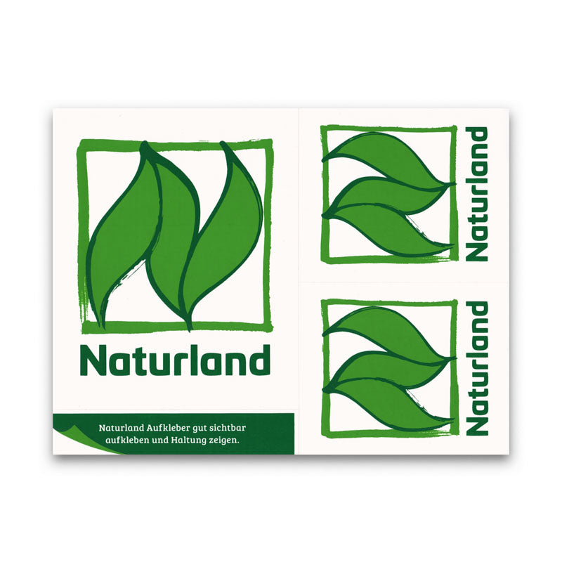 Naturland Etikett – Aufkleber mit farbigem Naturland Logo