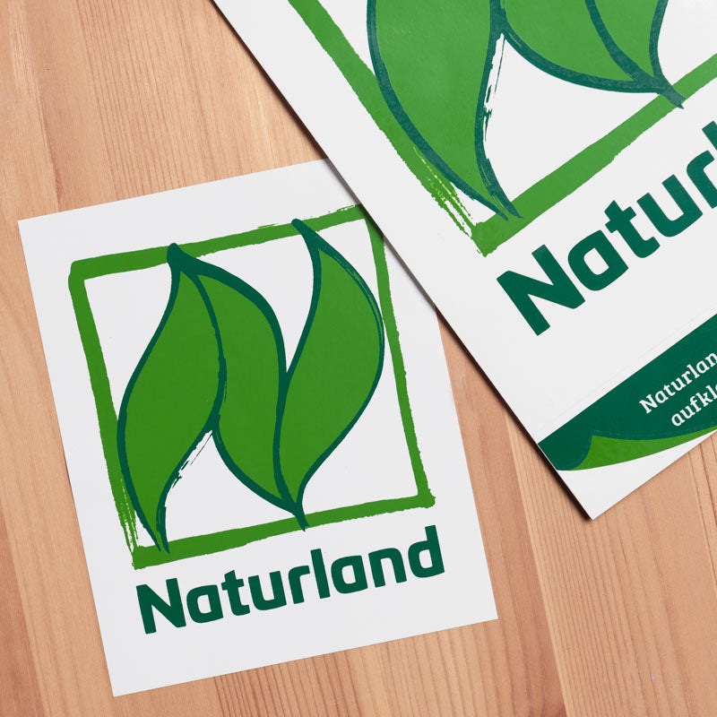 Naturland Etikett – Aufkleber mit farbigem Naturland Logo